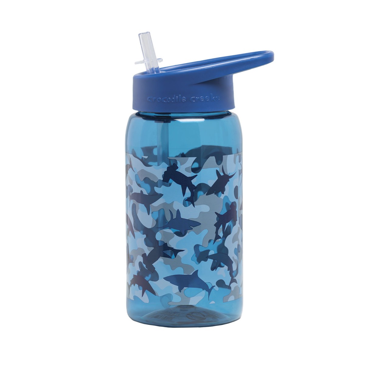 Botella niños pajita 400 ml Tiburón Azul - Things-store