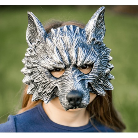 Máscara de cabeza completa (Lobo) - Máscara de cabeza completa